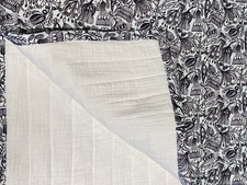 Handmade by me Large Baby Quilt, Modern Floral Stroller, Toddler Blanket