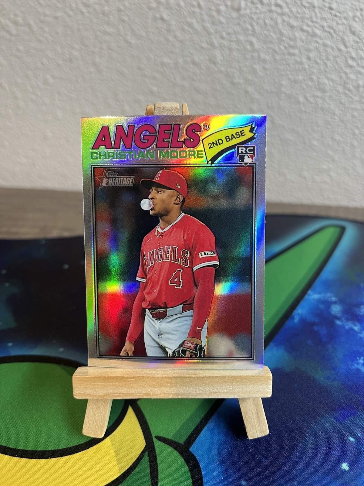 2026 Topps Heritage - Christian Moore #249 Chrome Refractor  - Angels (RC)