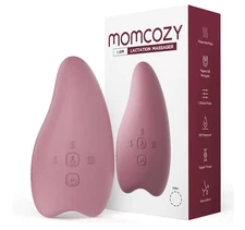 Momcozy Warming Lactation Massager 2-in-1, Soft Breast Massager for Breastfeed