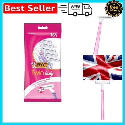 BIC Twin Lady Einwegrasierer mit 2 Stahlklingen verschiedene Farben 10er Pack