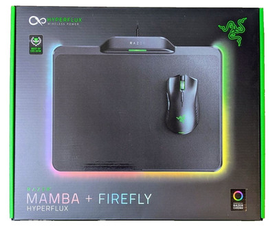 Razer Mamba + Firefly HyperFlux Wireless Mouse and Mouse Mat Black W/Box Japan