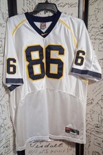 Michigan Wolverines #86 Mario Manningham White Nike Football Jersey Men’s SizeXL