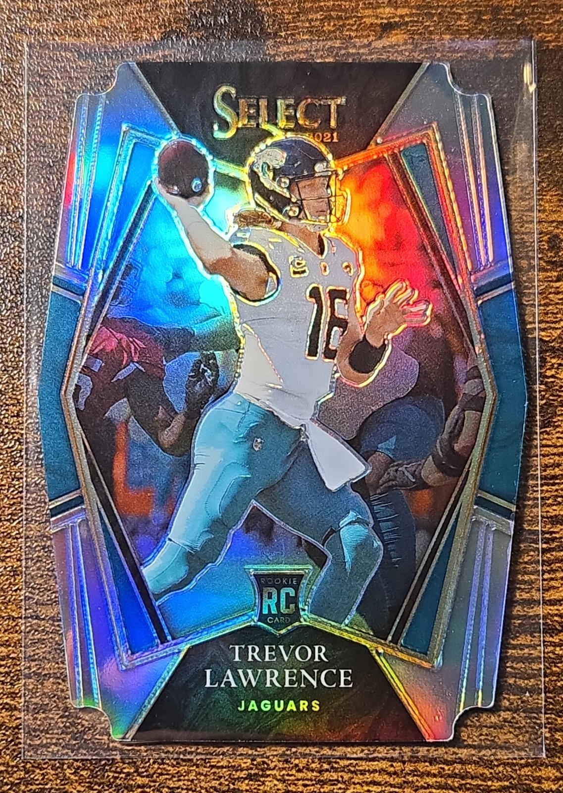 2021 Panini Select Premier Rookie Trevor Lawrence #143 Silver Prizm Die-Cut (RC)