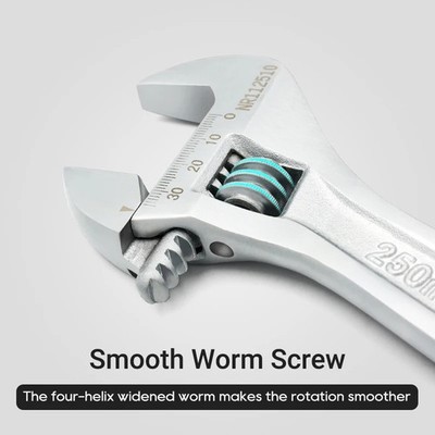 Verstellbarer Schraubenschlüssel Kohlenstoffstahl 8-15 Zoll robust ergonomisch