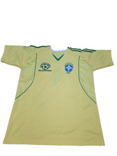 P. MACIAS Bravo #4 Deportivo El Chapala Brasil Soccer Jersey Shirt Size Yellow
