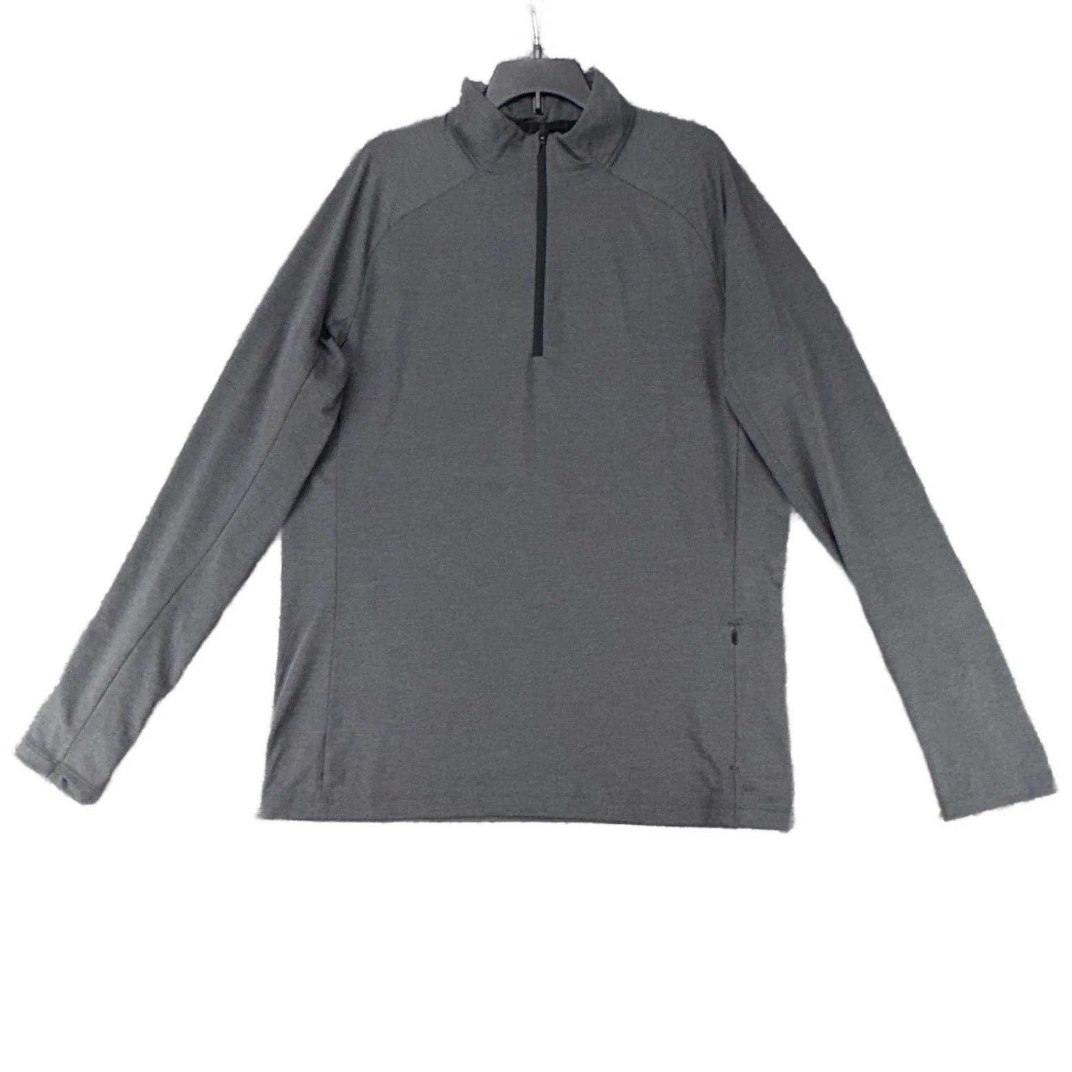 REI Co-Op Men's M Gray Half Zip Pullover Top Long Sleeve Utility Stretch Shirt