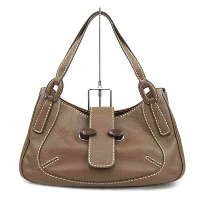TOD'S Hand Bag Tote Purse Logo Authentic