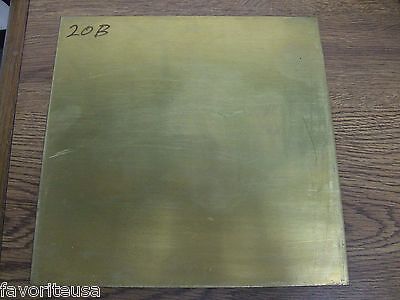 Brass Sheet Plate .032" 20 gauge 8" x 12"