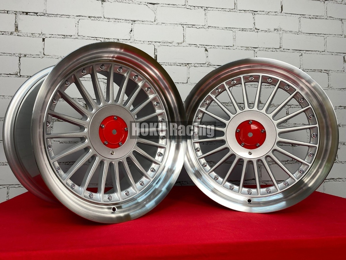 4X 17 inch ALPINA style wheels dish wheels Silver for BMW E32 E34 4X 17 inch ALPINA style wheels dish wheels Silver for BMW E32 E34