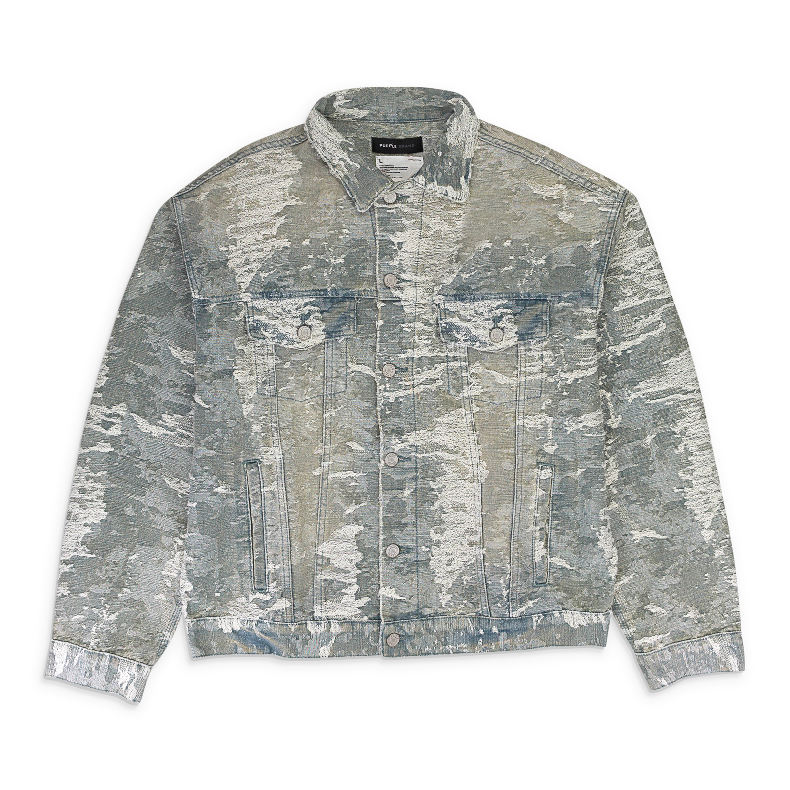 ЖАККАРДОВАЯ КУРТКА бренда NWT Purple, ВИНТАЖНЫЕ ДЖИНСОВЫЕ КУРТКИ ЦВЕТА индиго, размер M $475