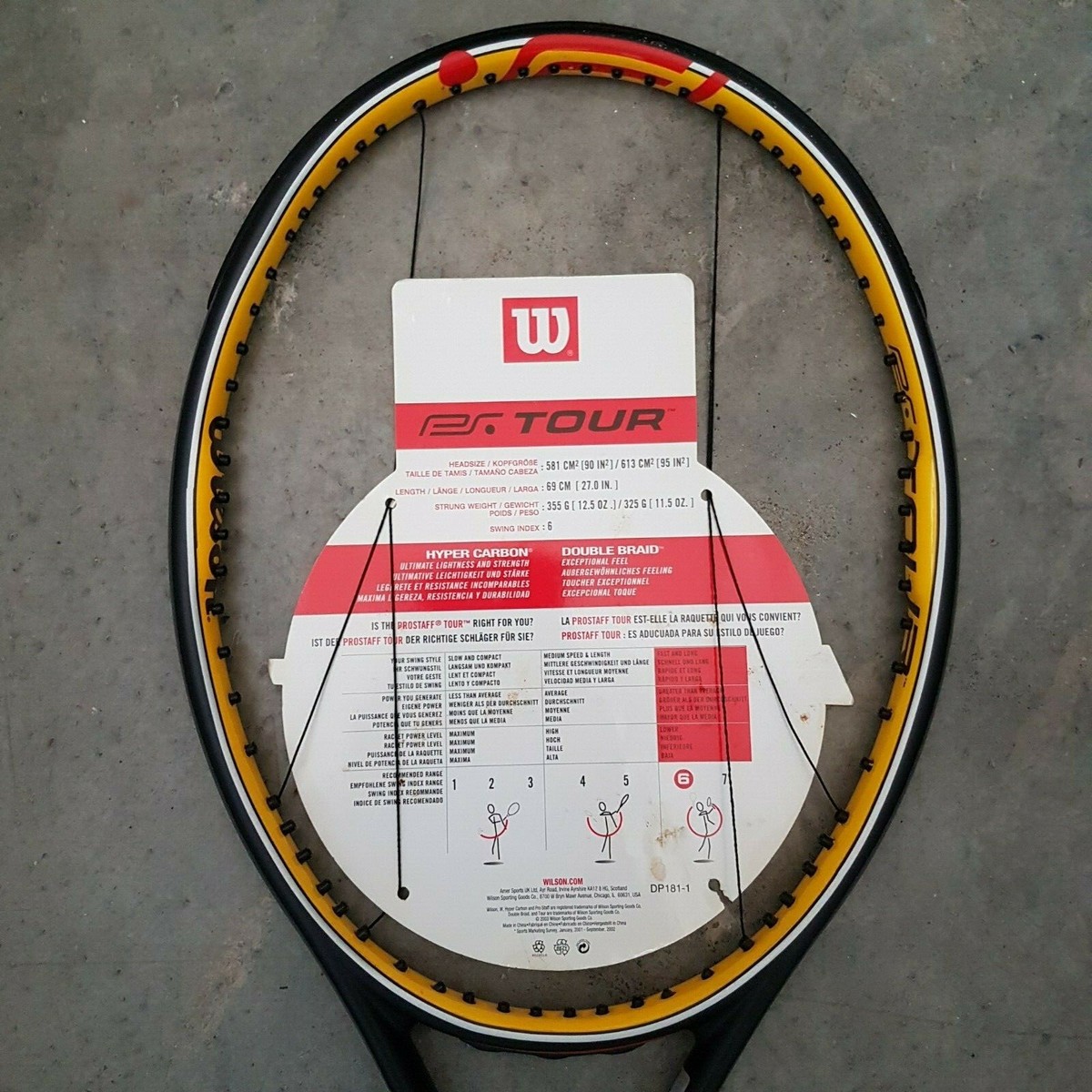 Wilson Pro Staff ￼HYPER CARBON TOUR95 Wilson pro staff Hyper Carbon Tour 95 | eBay UK