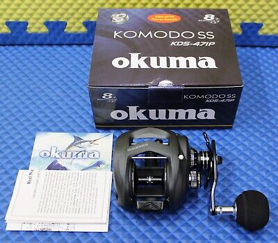 Okuma Komodo SS With Power Handle Low Profile Baitcast Reel KDS-471P 