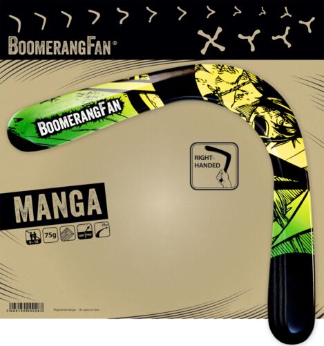 Bumerang BoomerangFan Manga Holz Sportbumerang für Fortgeschrittene - Picture 1 of 3