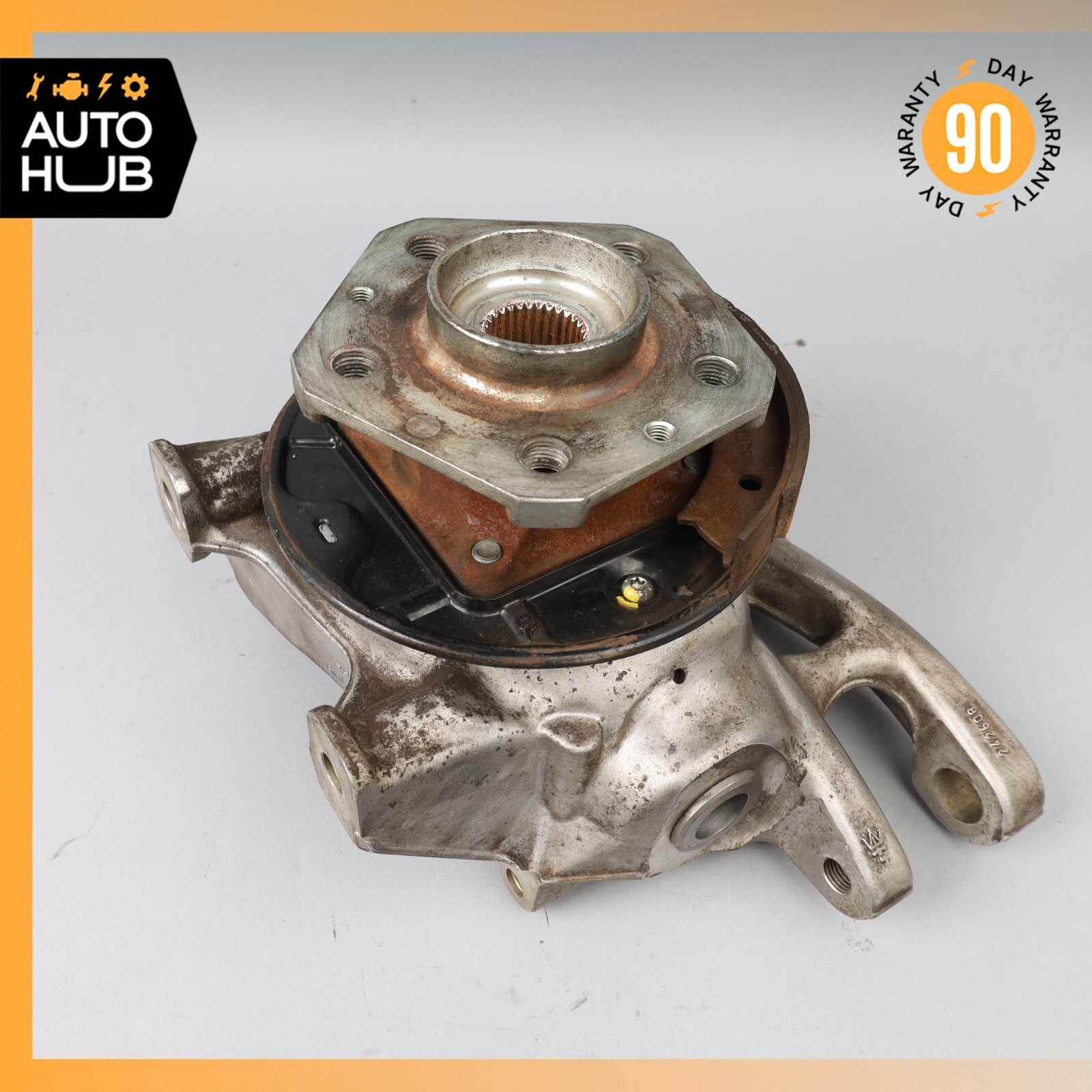 06-10 Maserati Quattroporte M139 Rear Left Side Spindle Knuckle Hub OEM