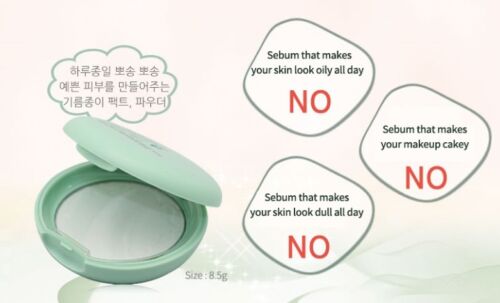 INNISFREE Kein Talg-Mineralpakt 8.5g Öl-Kontrolle-lichtdurchlässiges Pulver - Bild 3 von 12