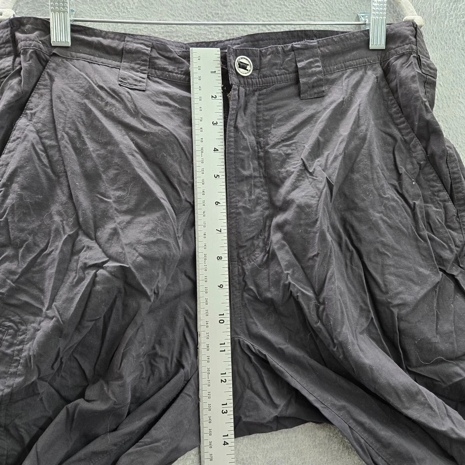 Pantalones de hombre ExOfficio 34 negros bolsillos con cremallera tiro alto senderismo nailon 29 pulgadas entrepierna Foto 4 de 4