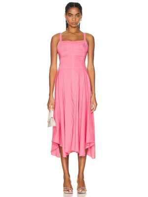 A.L.C. Harlow Dress Dark Grapefruit Linen 6 NWT $595 | eBay
