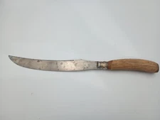 Vintage Stag Handle  14.5" Carving Knife Meriden Cutlery Co. Sterling & Steel