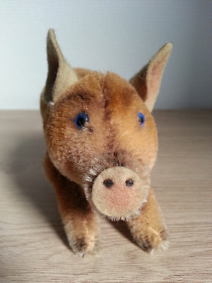 STEIFF cochon sanglier peluche vintage TBE