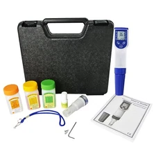 Pen-Type Water Quality Tester pH Salinity Temperature Conductivity 6-in-1 Meter