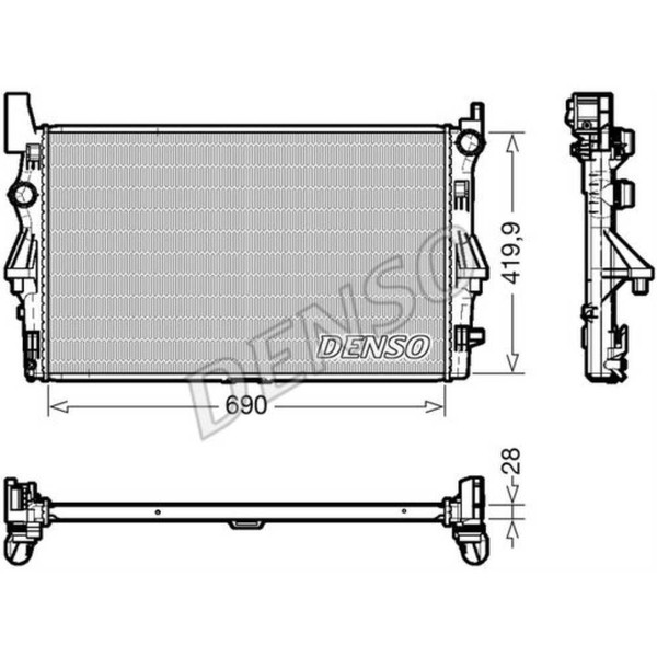 Denso WasserküHler MotorküHler FüR Mercedes-Benz Vito Tourer W447 111 CDI/111-image