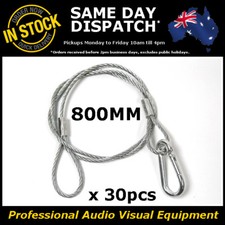 30 x 800mm Steel Safety Security Cable Stage Lighting Light Clamp LED PAR Can