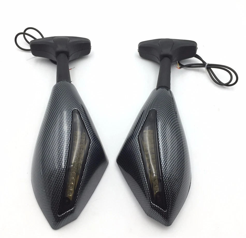 Espejo retrovisor LED de humo para Honda Cbr 125R 150R Suzuki Sv650S Katana Tl1000 Foto 3 de 4