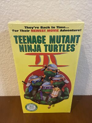 Teenage Mutant Ninja Turtles III 3 Brand New Factory Sealed VHS | eBay