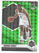 2020-21 Panini Mosaic Reggie Perry #244 Mosaic Green RC