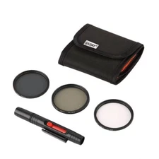UV, CPL, ND4 Filter Camera Lens Kit for Lens 37/49/52/55/58/62/67/72/77/82 mm