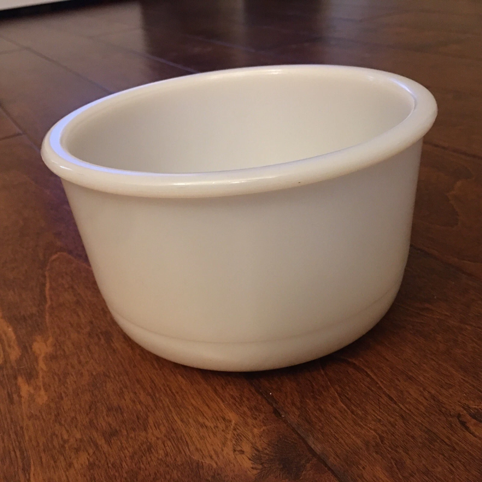 Vintage White Milk Glass Small Mixing Bowl