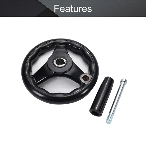 160mm*16mm*5mm 3 Spoke Hand Wheel With Revolving Handle For Milling Machine NEW - Picture 4 of 19