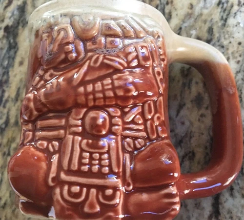 Cancun Mexico  Mug Cup Tiki 4 Inch Tall Ethic Cocktail