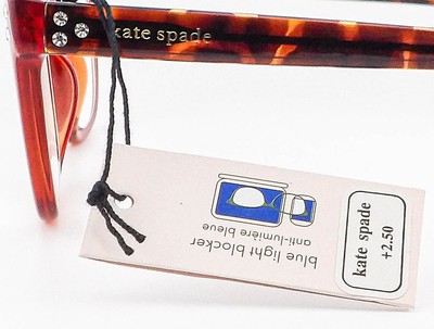 Kate Spade Tanea/BB Brown Blue Light Blocker Readers +2.50  display picture 3