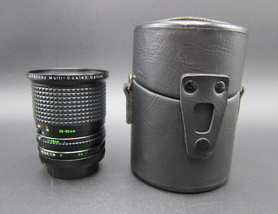 JCPenney Camera Lens Multi Coated Optics SLR 28-80mm f/3.5-4.5 8401787 With Case
