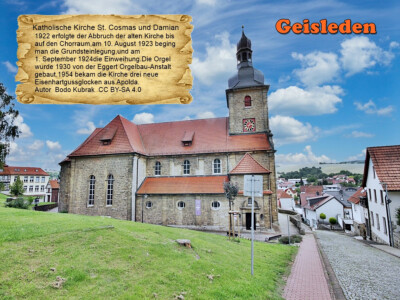 Geisleden Kath.Kirche St.Cosmas und Damian Thüringen 1516