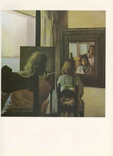 1976 Vintage SALVADOR DALI "DALI FROM THE BACK PAINTING GALA FROM THE BACK"