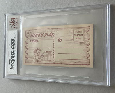 1959 Topps WACKY PLAKS #85 Poor BROKE Small Business ENTREPRENEUR