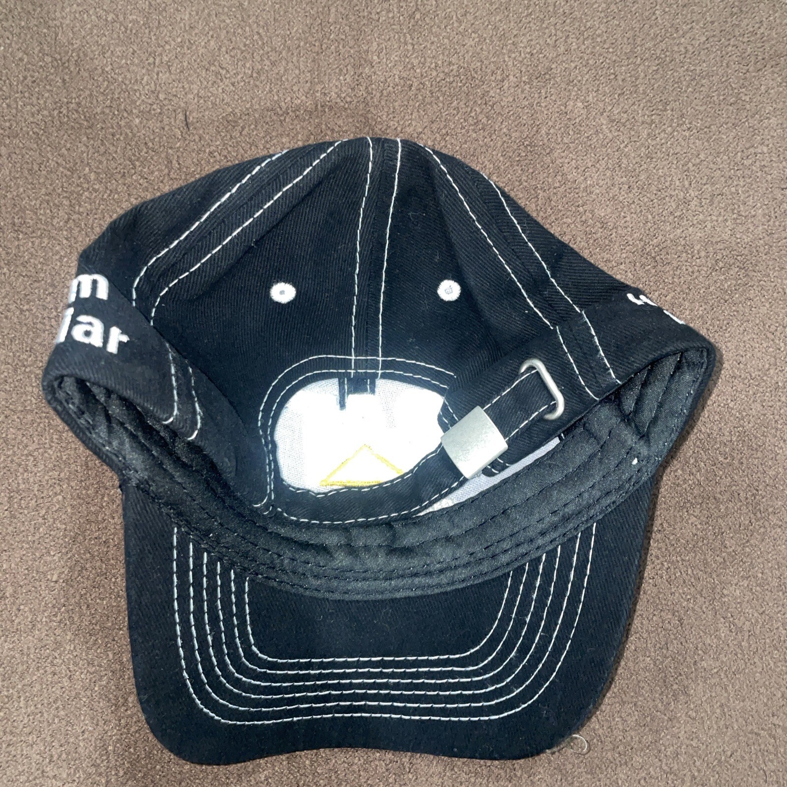 NEW CAT Global Mining Baseball Hat Genuine Caterpillar Merch Black and White Hat
