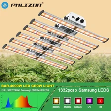 PHLIZON BAR4000 LED Grow Light Strip Full Spectrum 5x5ft 1332pcs Samsung Diodes