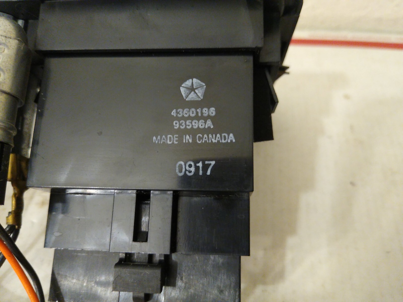 19811997 DODGE RAM Van Heater AC Defrost Climate Control Dash Bezel