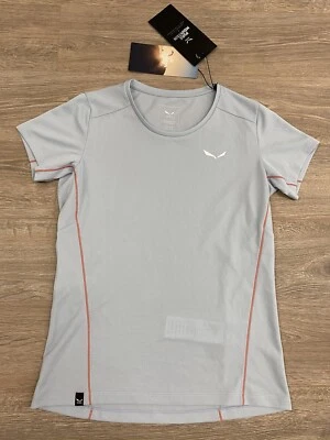 Salewa Women's Sporty B4 Dry Tee Gym T-Shirt Blue Size UK 10 M Hiking Walking - Image 1 of 3