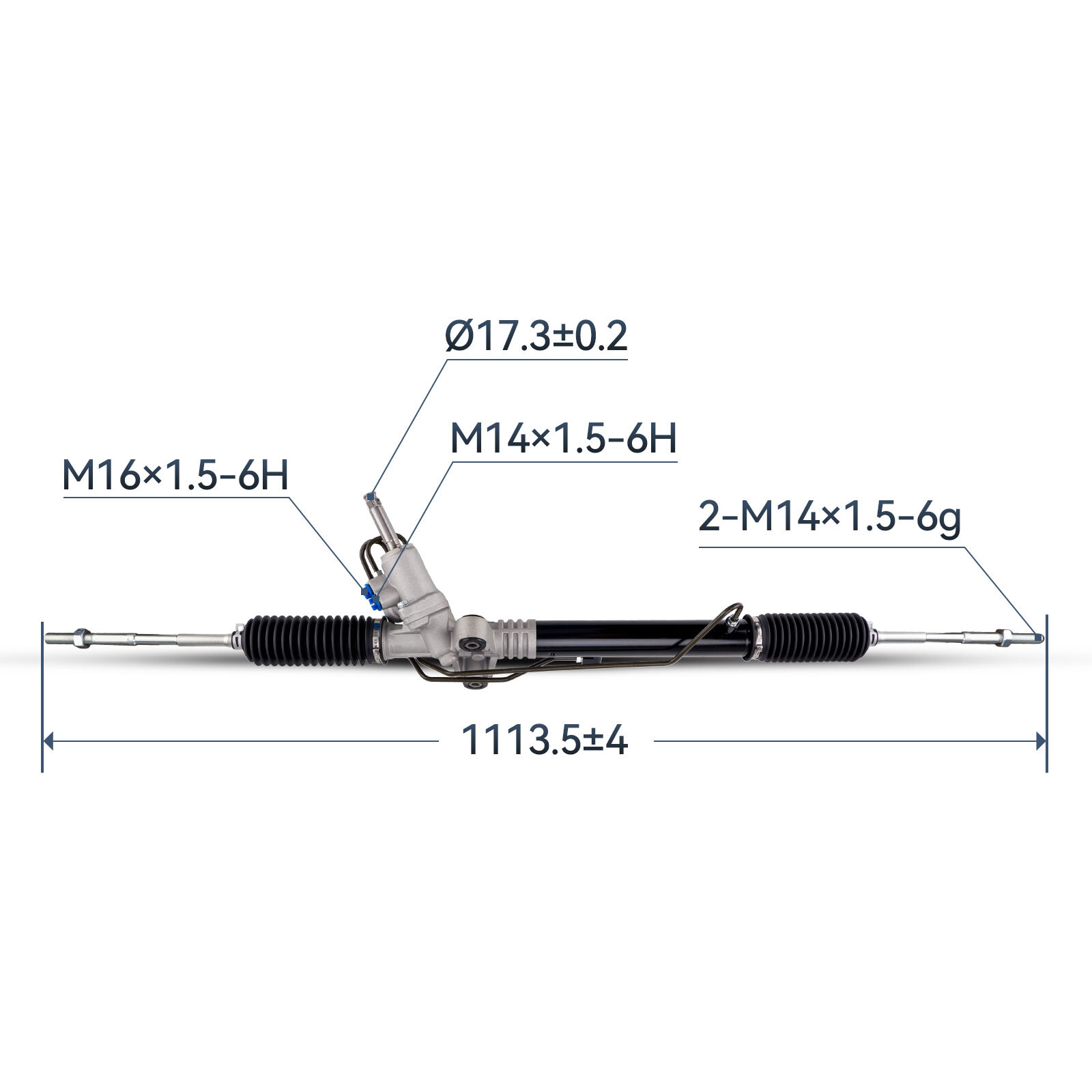 For 20082017 Subaru WRX STI 2.5L New Power Steering Rack And Pinion 26