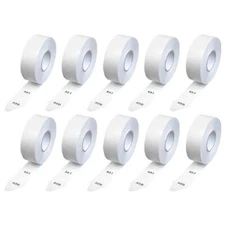 10 Rolls, 2-Digit T80 White Take a Number Tickets for D80 Ticket
