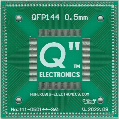 QFP144, LQFP144, TQFP144 mit 0.50mm auf 4 x IDC1x36 (1.27mm Pinabst.) [DE]