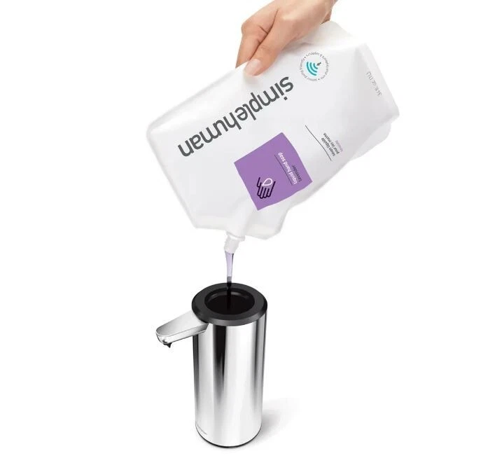 Simplehuman Wiederaufladbarer Seifenspender mit Sensor polierter Edelstahl - Bild 4 von 4