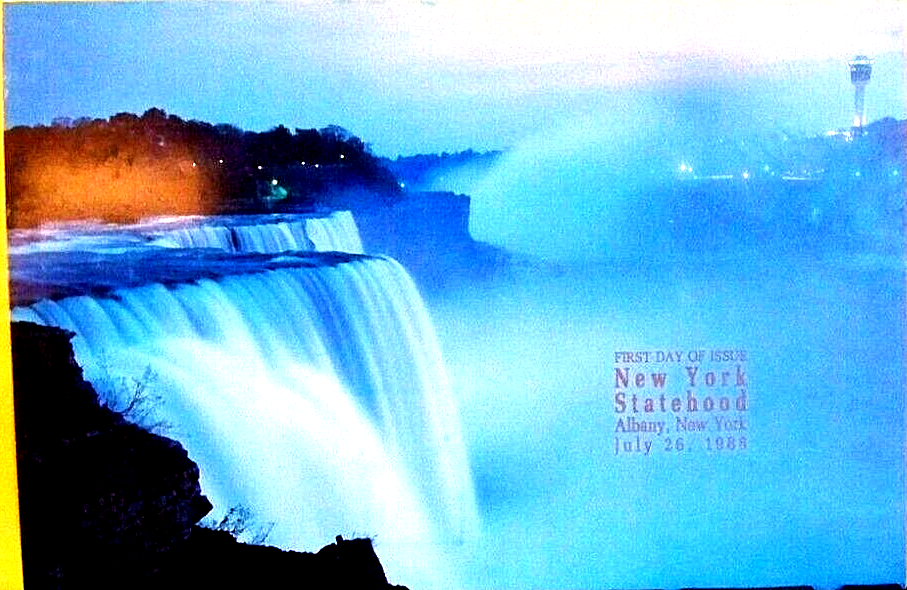 NEW YORK STATEHOOD STAMP 1st DAY SIGNED CEREMONY PROGRAM JULY 26. 1988