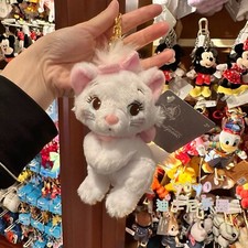 Authentic HongKong Disney store 2025 plush Doll marie cat keychain