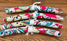 1970's Retro Colors Mod Padded Clothes Hangers Boudoir Lingerie 4 Valentine