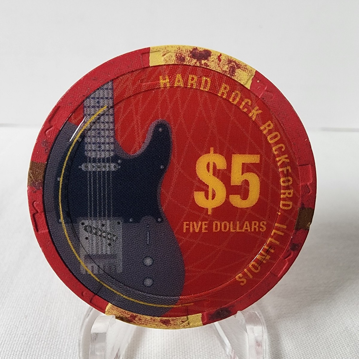 Hard Rock Casino Rockford Illinois Poker Gaming $5 Chip | eBay